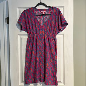 updated listing- Lilly Pulitzer Meg Dress in Hold Your Horses Seahorse Print